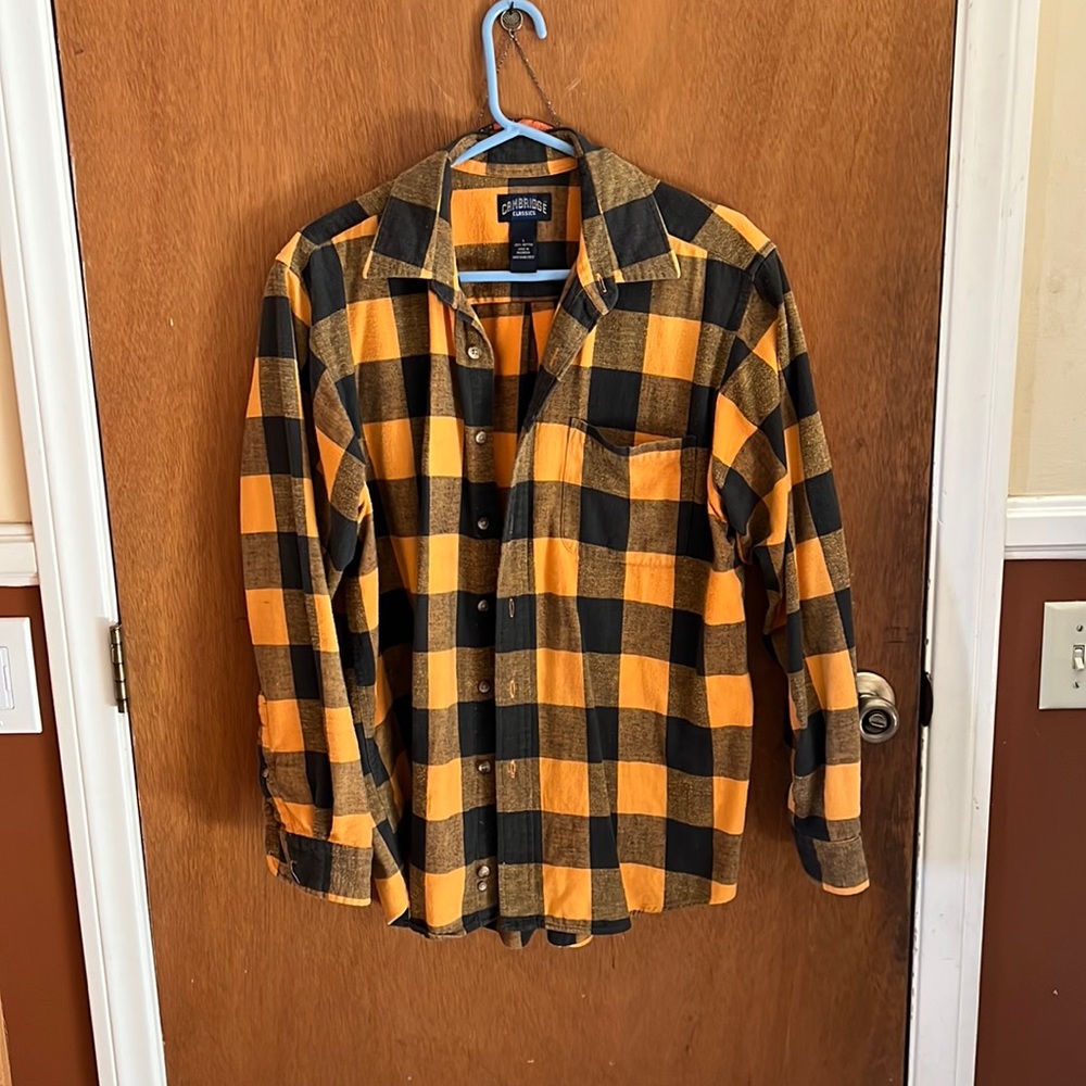 Orange Cambridge flannel